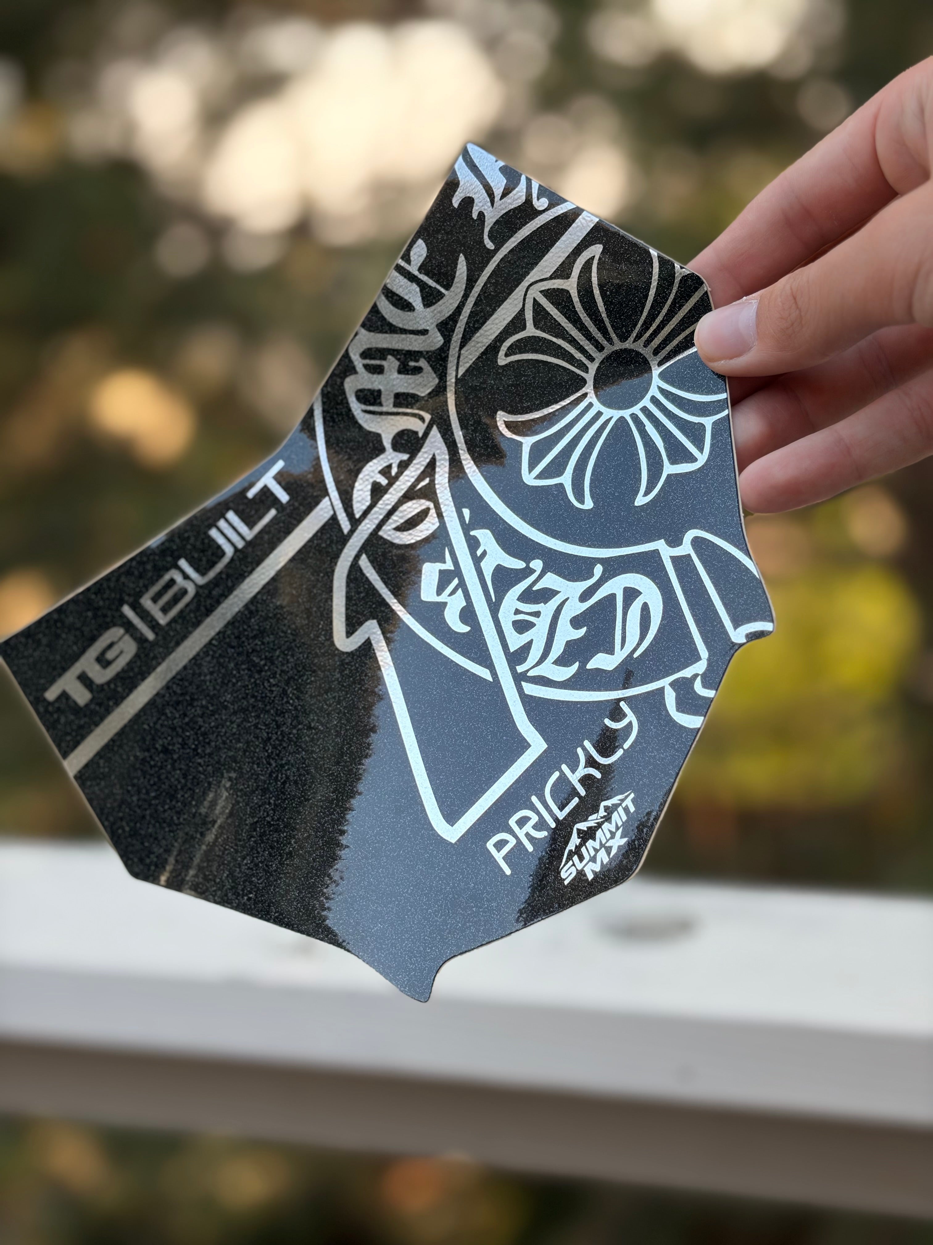 Chrome Hearts Decal Motocutz (Chrome with Sparkle Metallic)